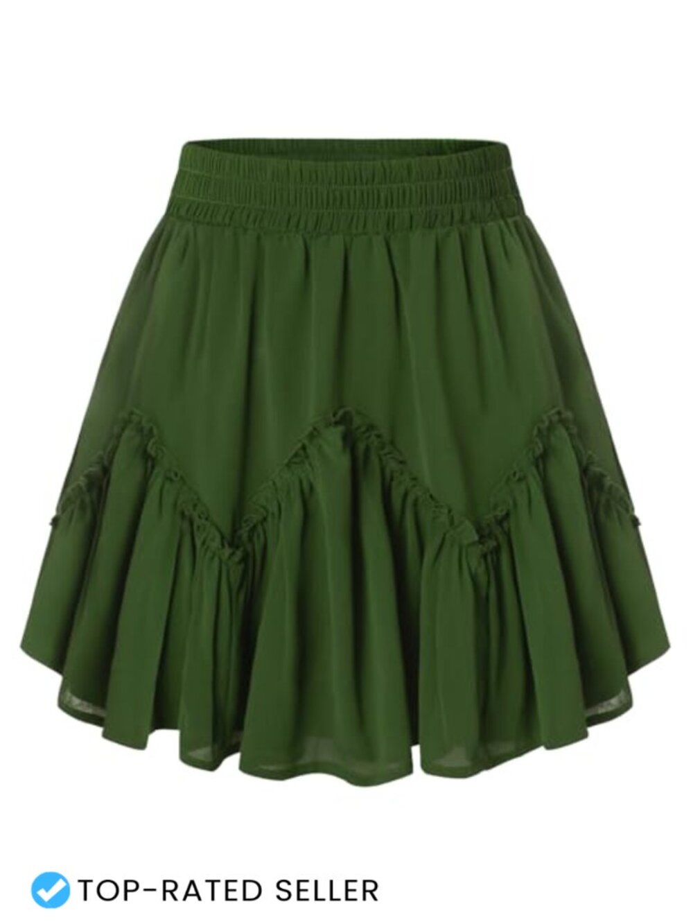Scarlet Darkness Renaissance Pirate Mini Skirt with Pockets Chiffon Lined